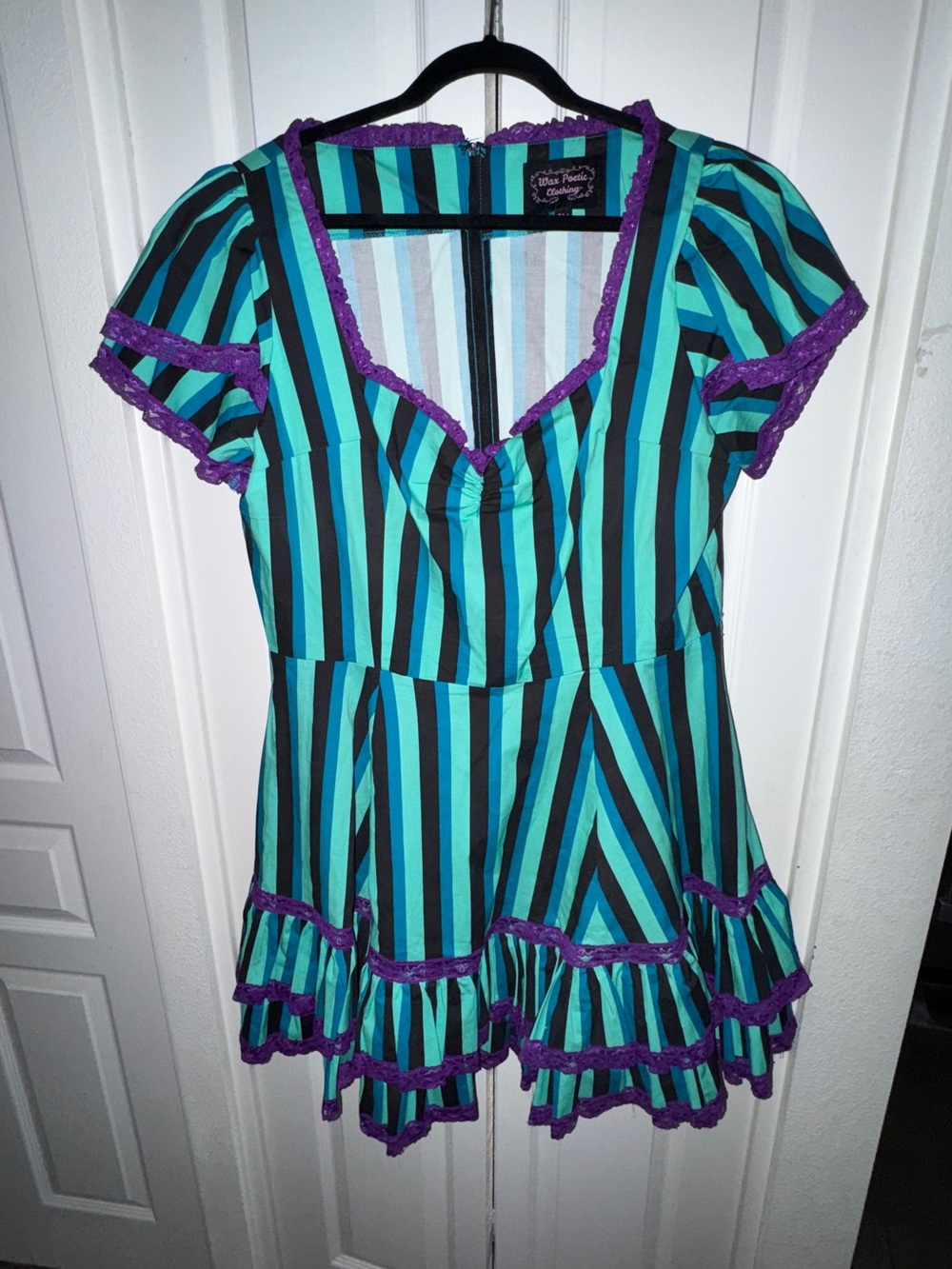 RARE NWOT Sz 2X Wax Poetic Clothing Striped Dress
